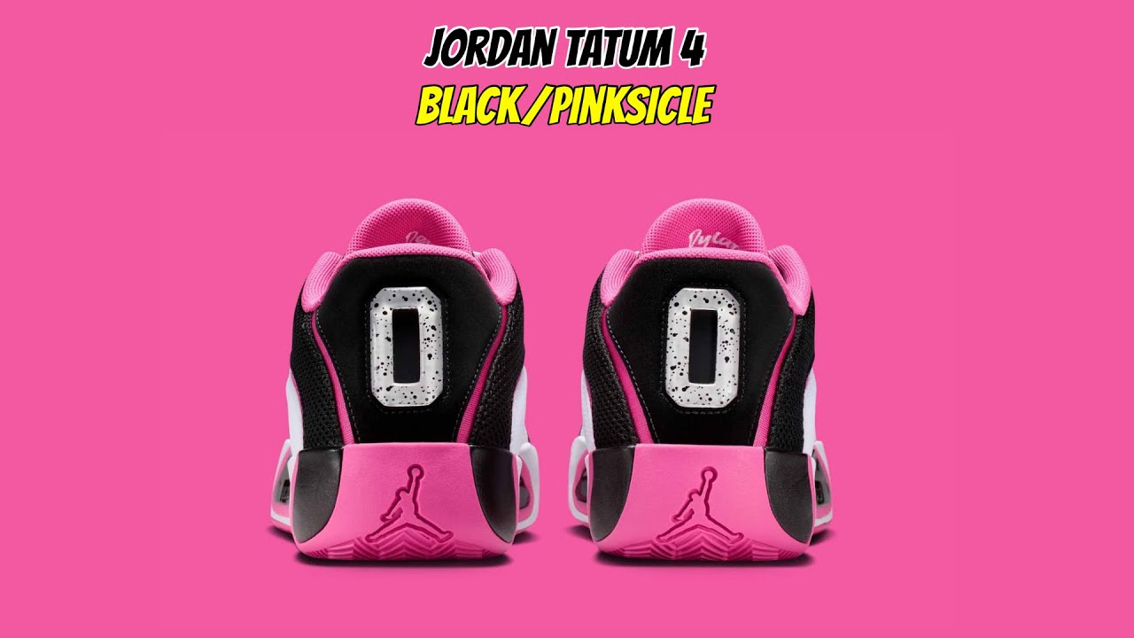 Jordan Tatum 4 Black/Pinksicle