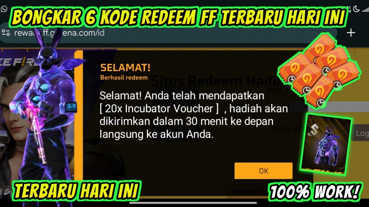 KODE REDEEM FREE FIRE TERBARU 10 SEPTEMBER 2025 HARI INI‼️