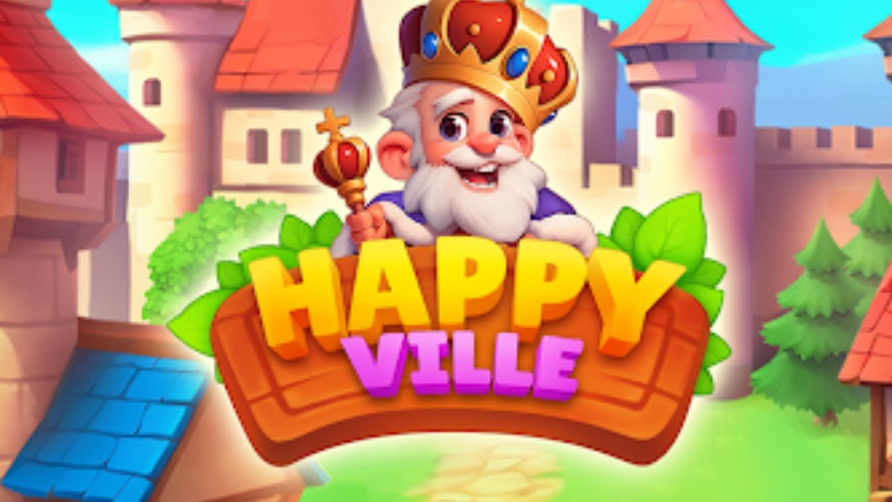HappyVille Merge Farm Building Game Gameplay Android