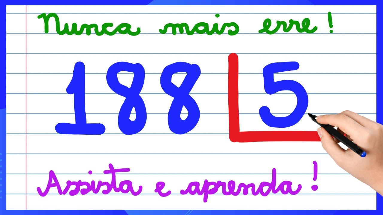 APRENDA COMO DIVIDIR PASSO A PASSO! EXPLICAÇÃO DE DIVISÃO PARA INICIANTES. APRENDA MATEMÁTICA BÁSICA