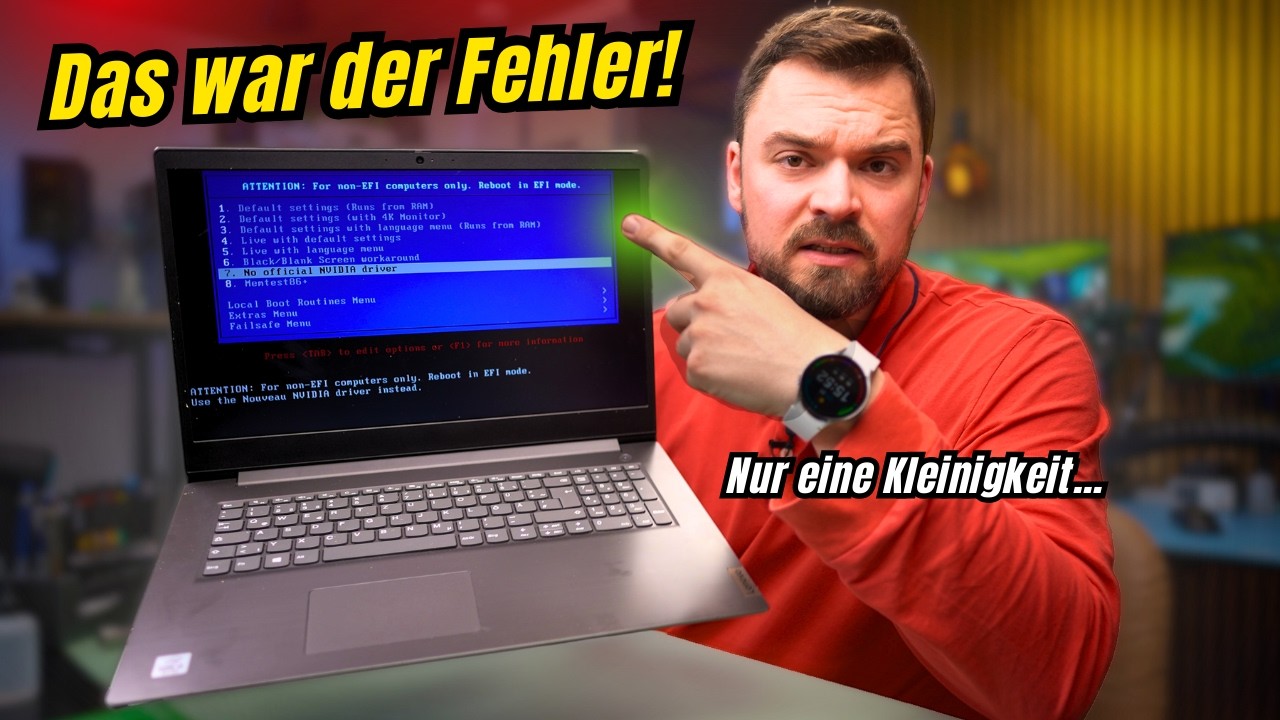 Laptop braucht 60 MINUTEN zum Start!? Der Fehler war richtig fies…