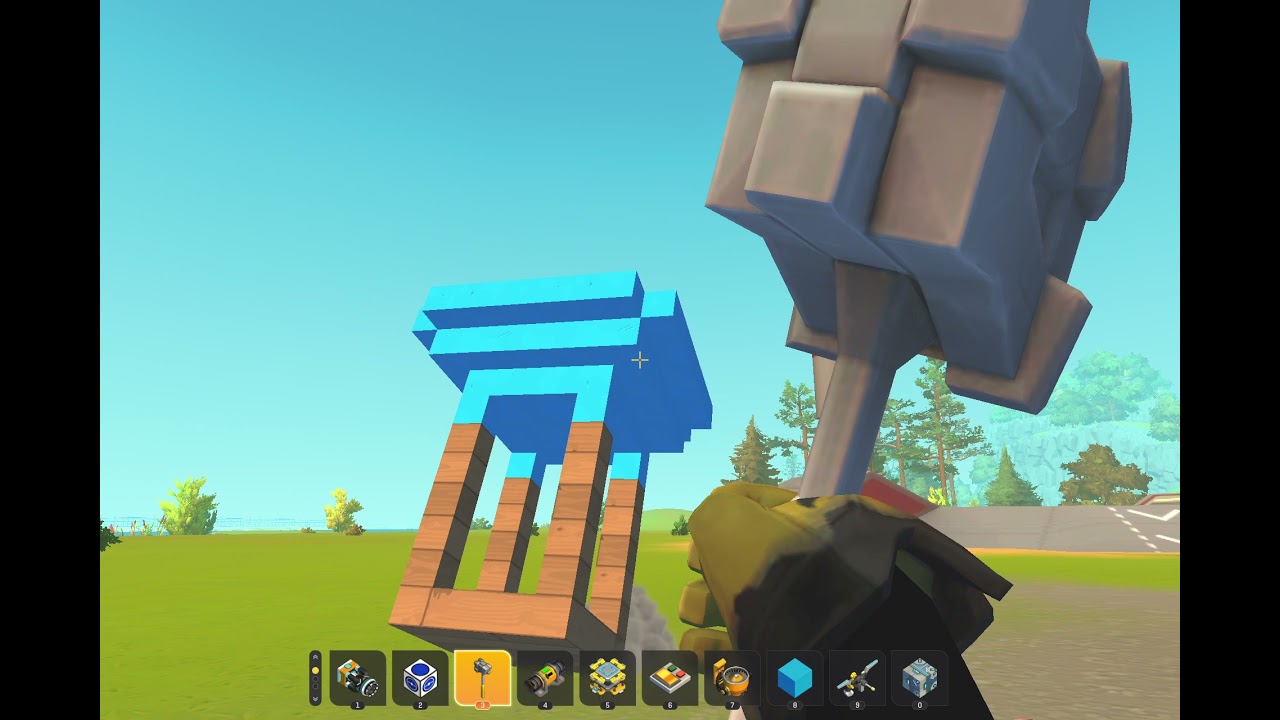 I made a hot air balloon in scrap mechanic