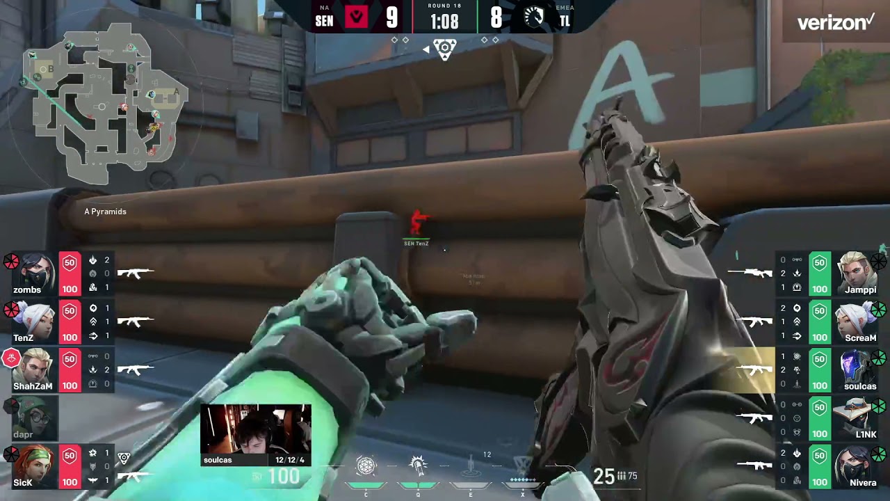 TenZ whiffs vs ScreaM