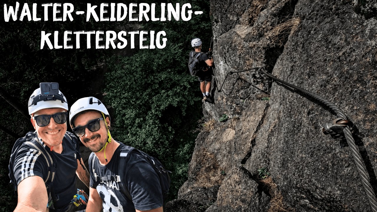 Flachland-Alpinisten am Walter Keiderling Klettersteig