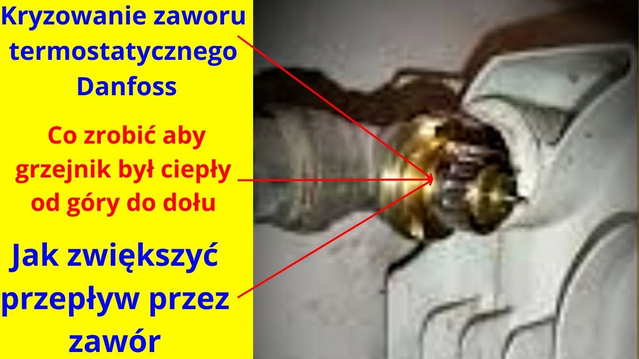 Nastawa wstępna zaworu termostatycznego danfoss| jak zwiększyć przepływ wody| cieplejszy grzejnik