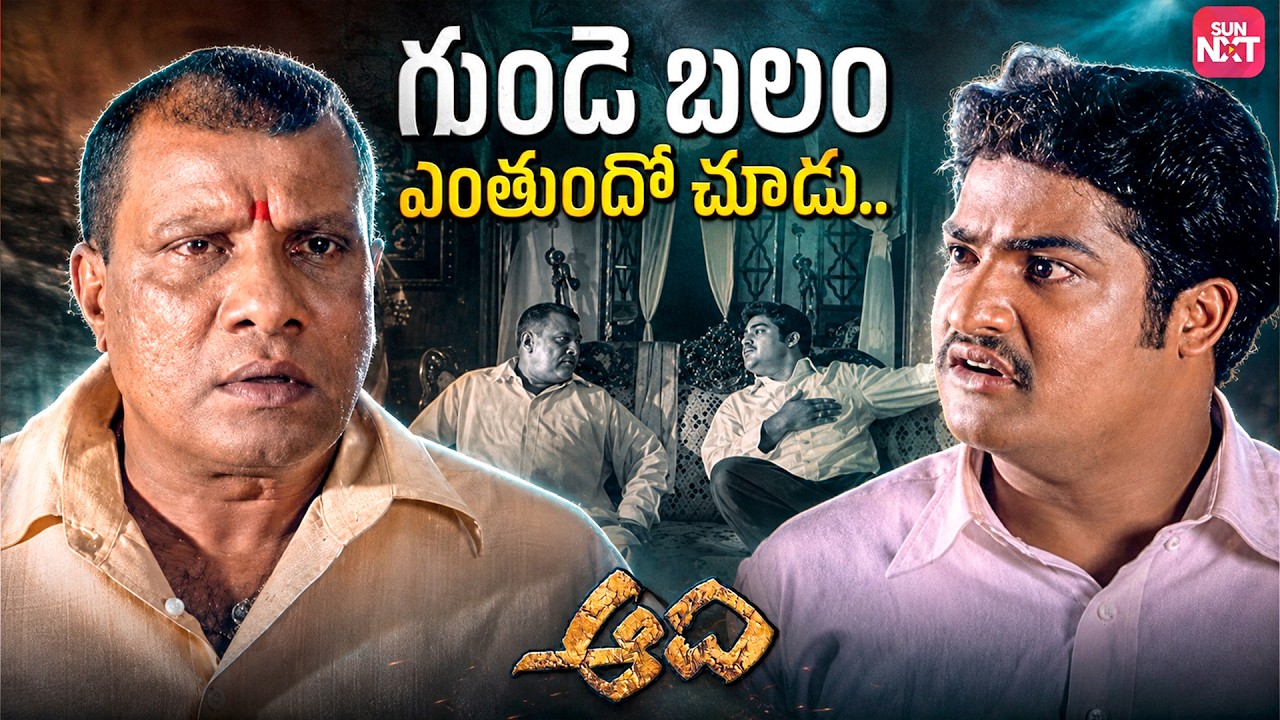 Jr. NTR vs Nagireddy 🔥⚔️ | Aadhi Movie Most Powerful Rayalaseema Scene | Sun NXT Telugu