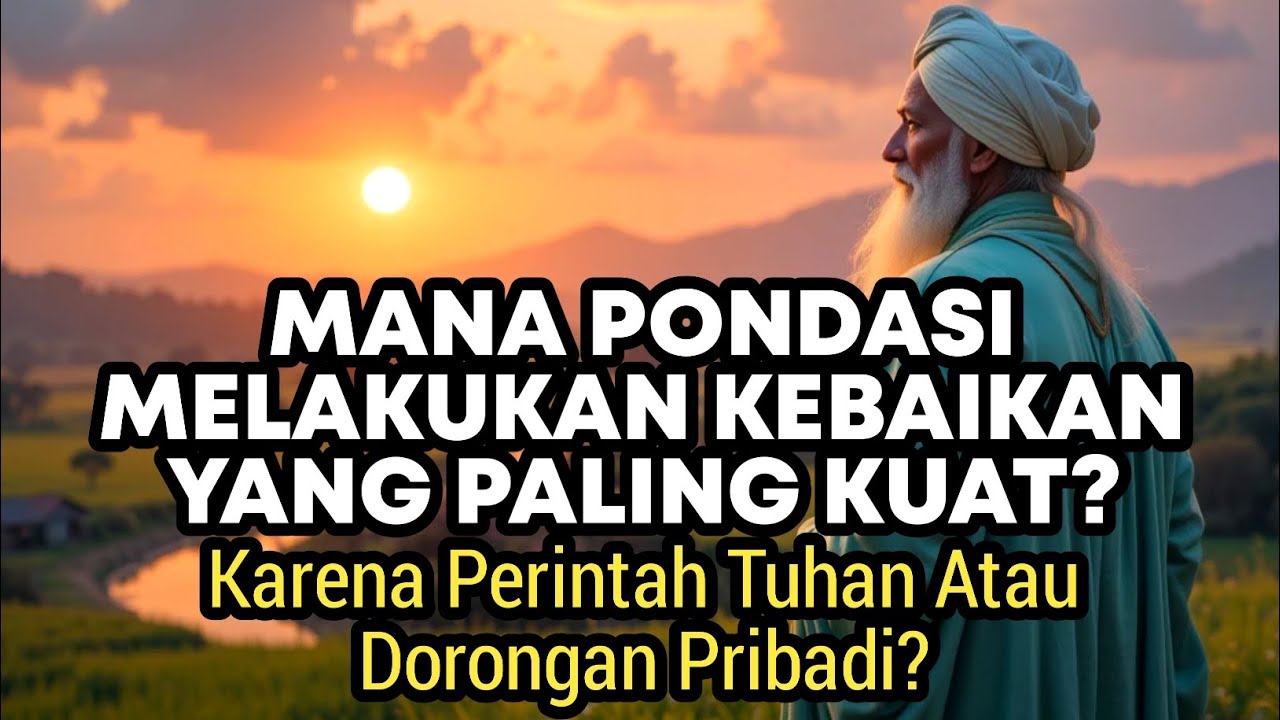 Kenapa Melakukan Kebaikan Karena Tunduk pada Perintah Tuhan Itu Lebih Kuat Daripada Dorongan Hati?✨