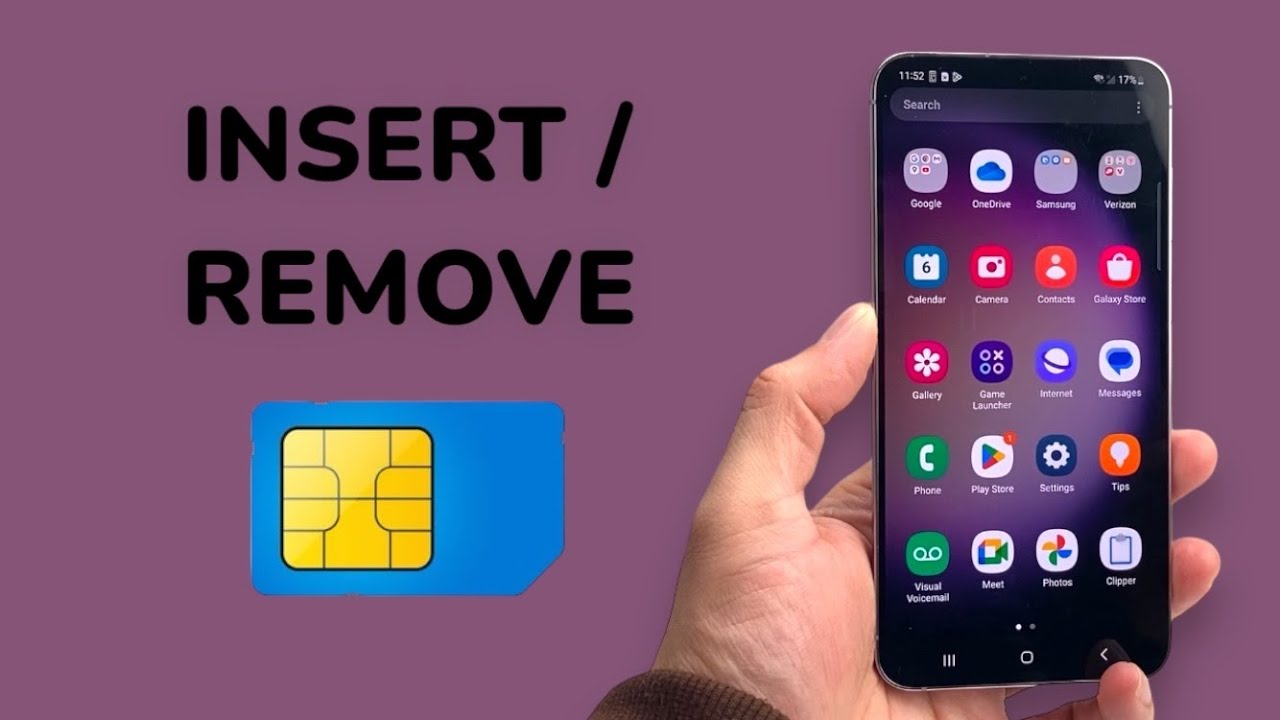 How To Insert / Remove SIM Card on Samsung Galaxy S23 / S23+