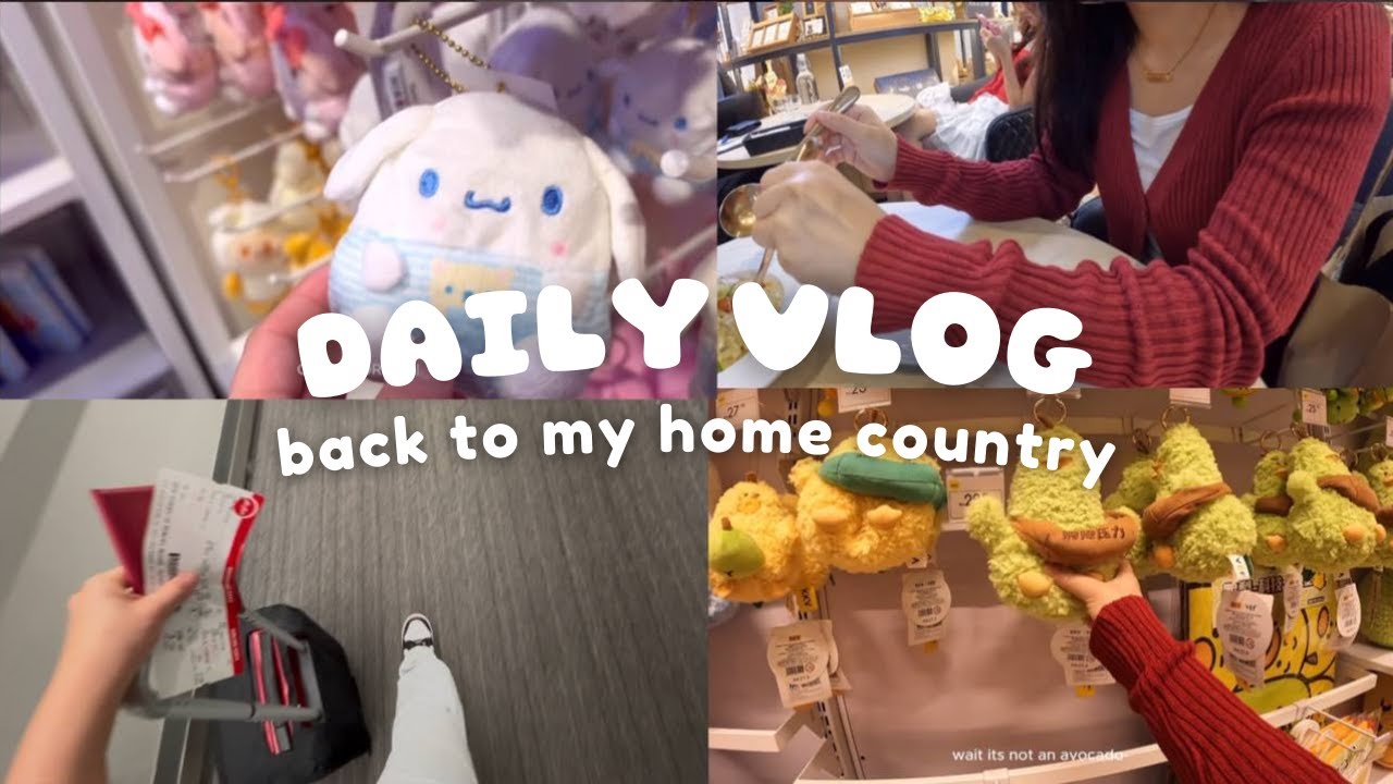 daily vlog: last class of the year!! + flight back to my home country to celebrate christmas