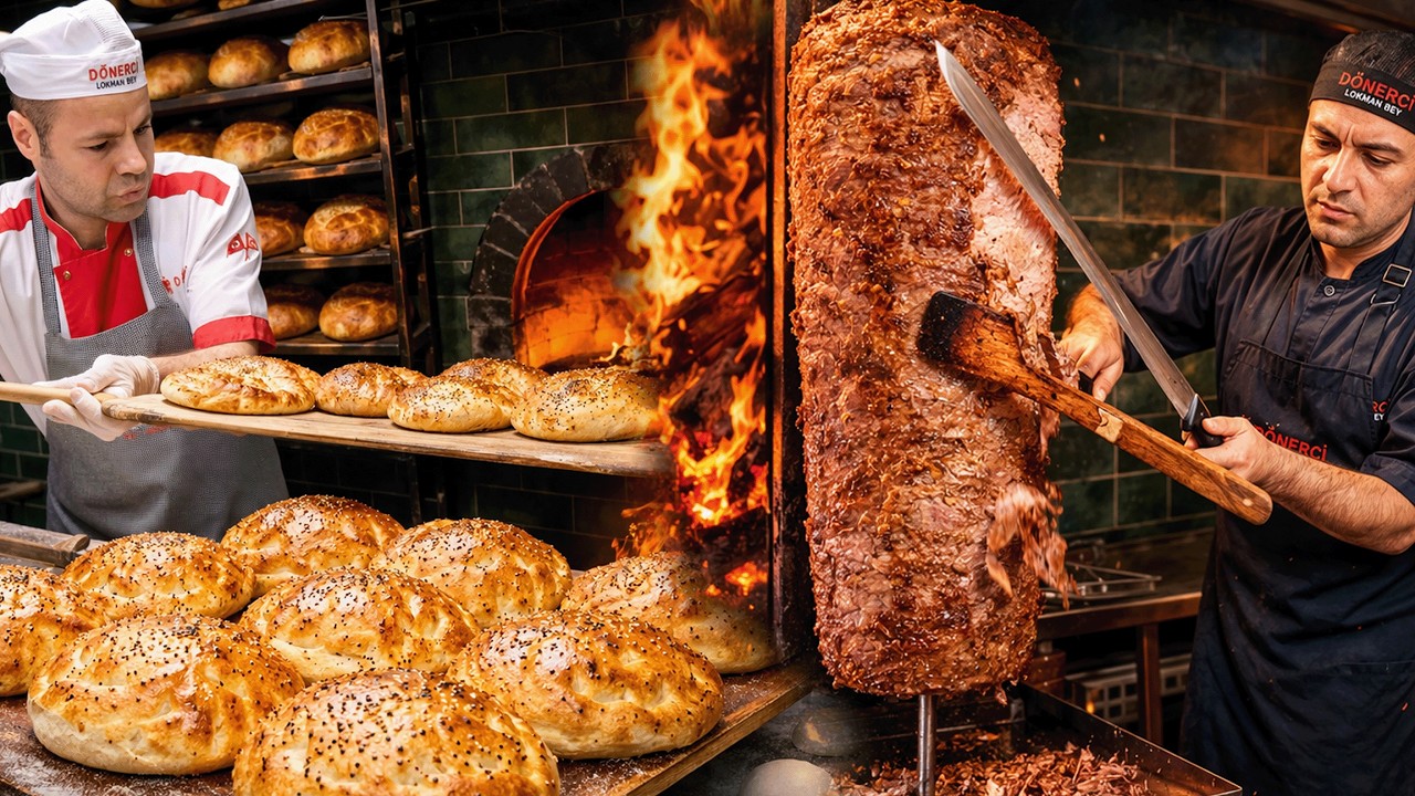 The best d&ouml;ner kebab places in Istanbul! Turkish Street Food!
