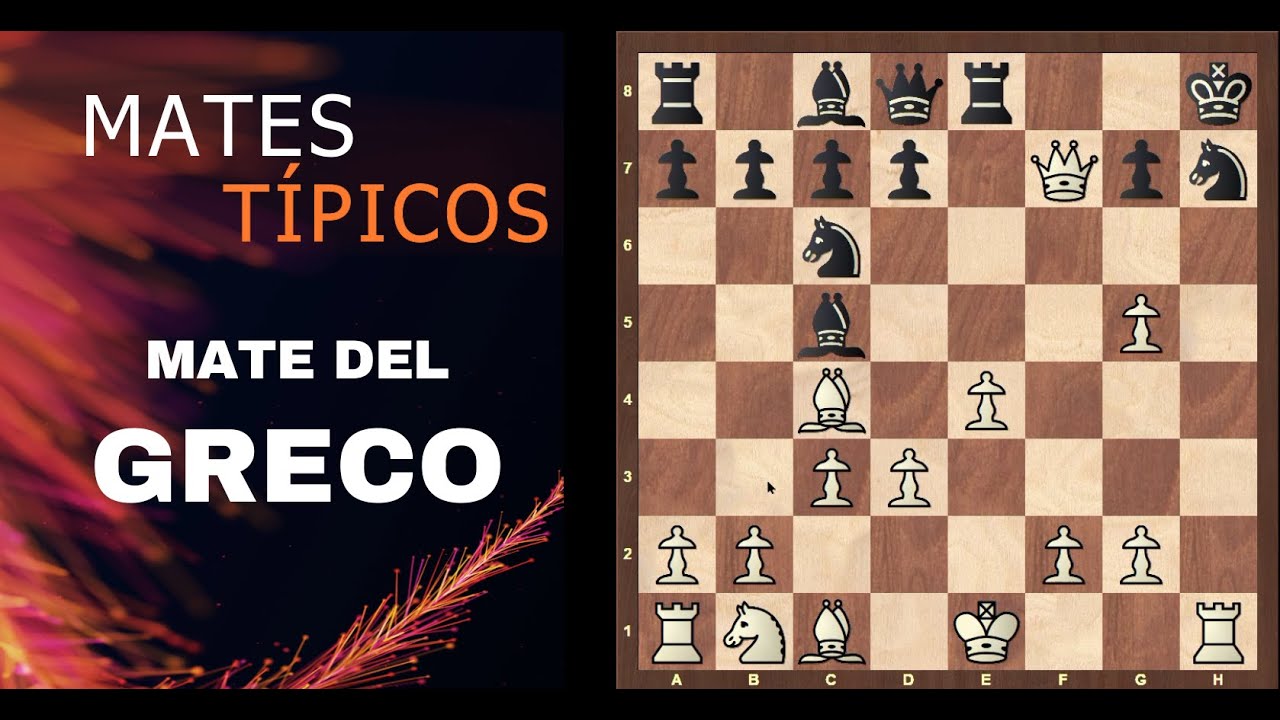 MATES T&Iacute;PICOS EN AJEDREZ # 5 | MATE DEL GRECO | ENTENDER EL PATR&Oacute;N | PARTIDAS MODELO