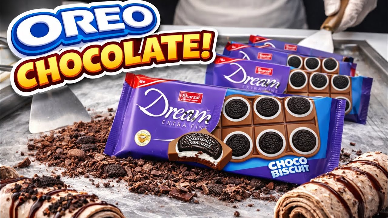 This Oreo Chocolate MELTS on a Frozen Ice Cream Plate 🤯🍨