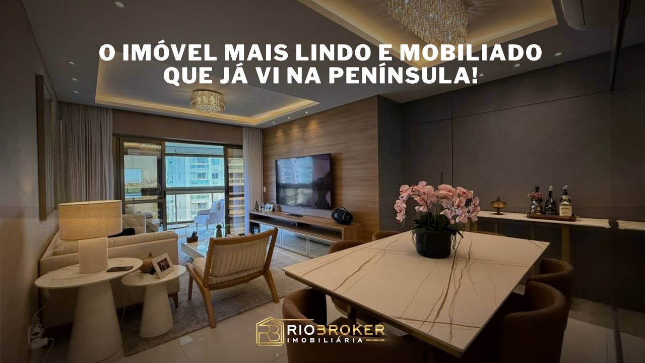 APARTAMENTO de LUXO na Península: O mais exclusivo da Barra da Tijuca!