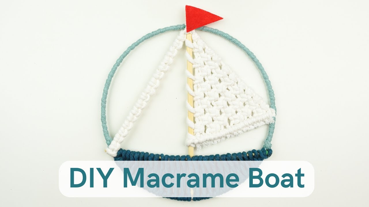 Can You Make This Fun Macrame Boat?