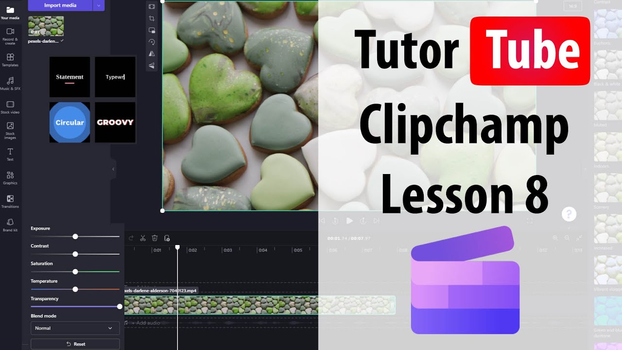 Clipchamp Tutorial - Lesson 8 - Rotation and Flip