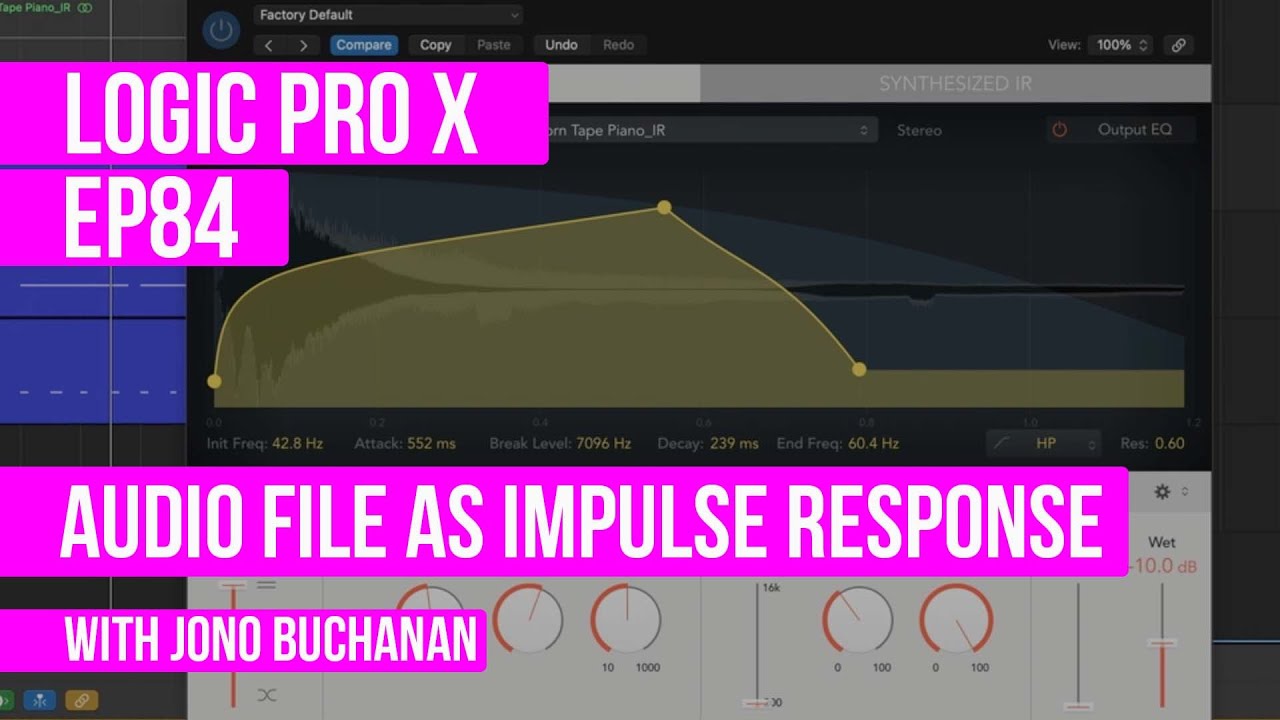 LOGIC PRO X - Audio File As Impulse Response