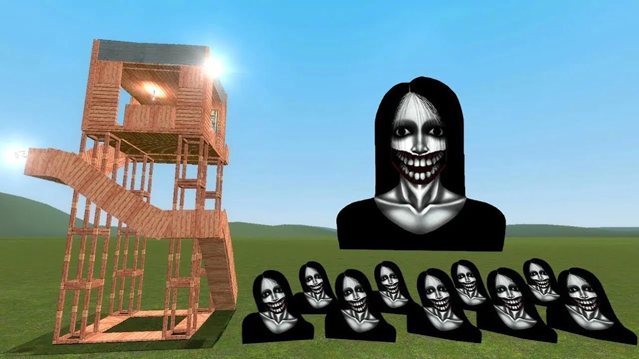 Kuchisake Onna Vs Towers In Garry's Mod