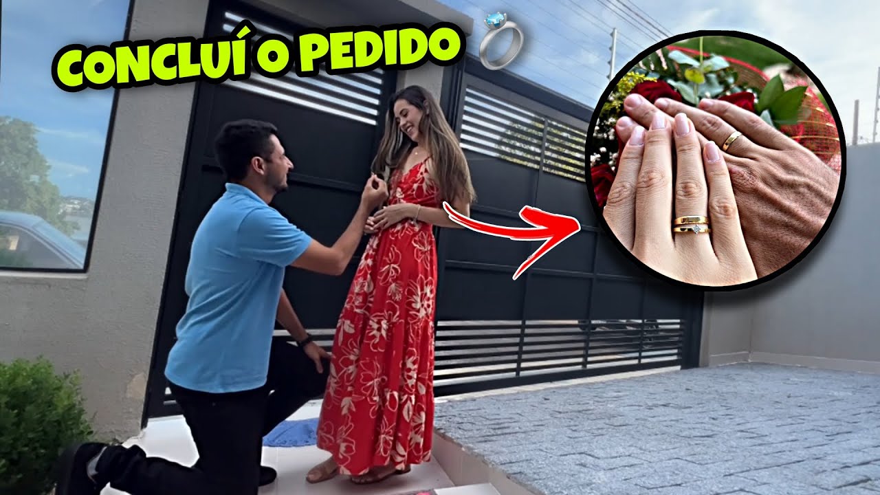 ENTREGUEI O ANEL DE NOIVADO PRA ELA!!!❤️💍Agora sim Pedido concluído ✅️