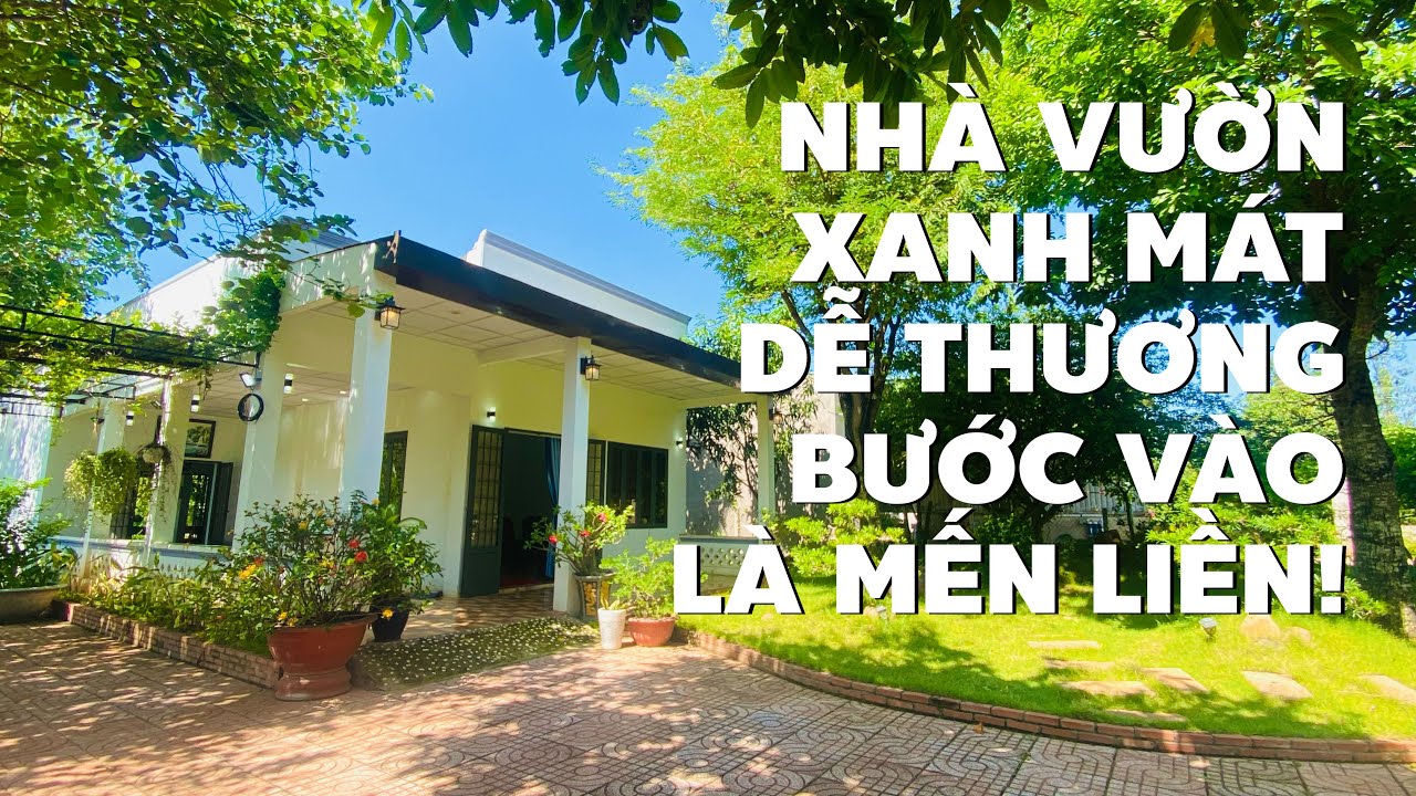 Nhà vườn ngập tràn cây trái nay đã xanh đẹp hơn nhiều mà giá lại giảm