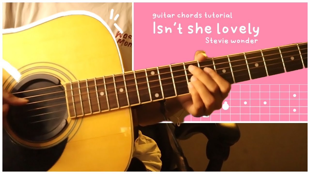 Isn't she lovely - Stevie wonder (Original guitar chord tutorial)
