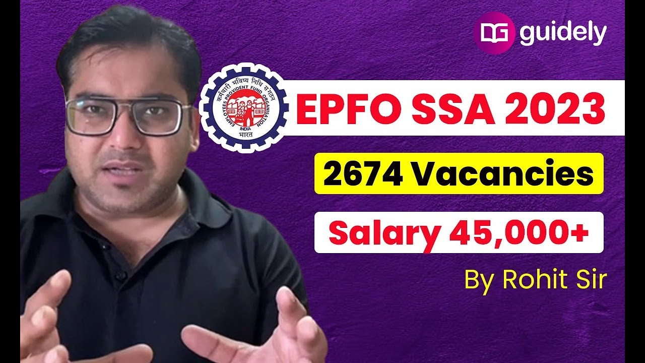 EPFO SSA Recruitment 2023 | EPFO Salary /Exam Pattern |45,000+salary|Full Details#epfo