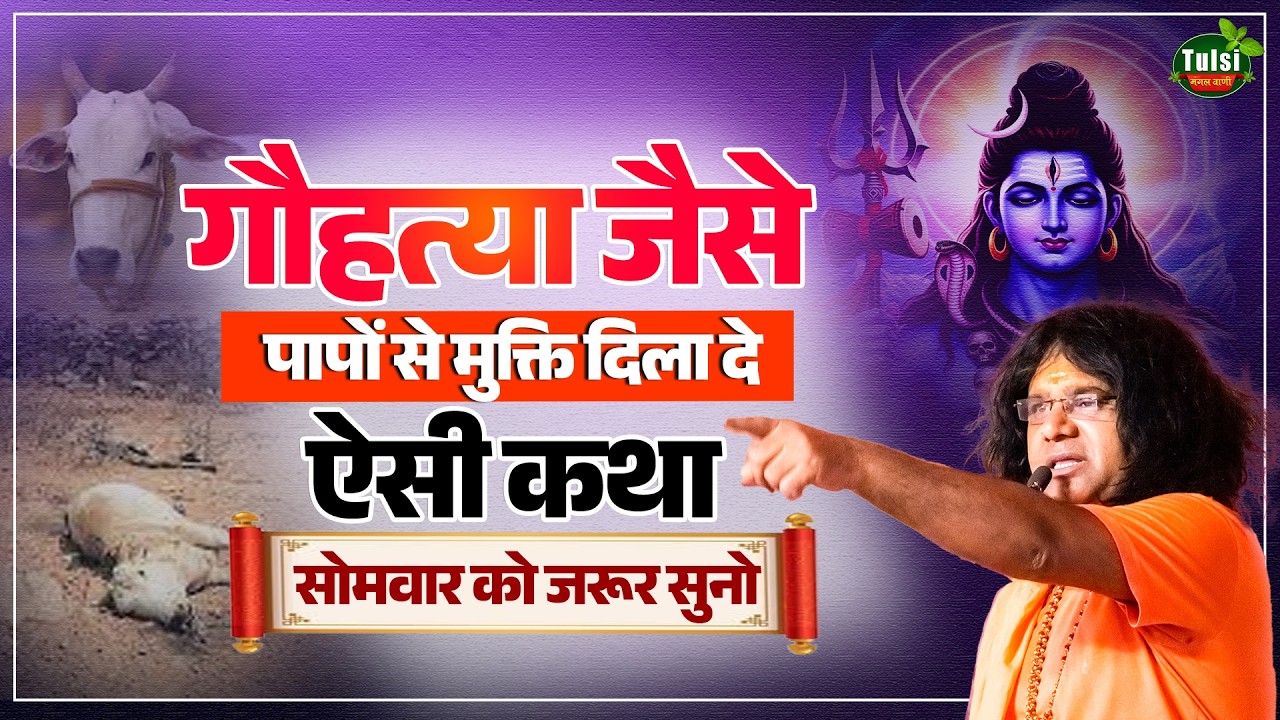गौहत्या जैसे पापों से मुक्ति दिला दे ऐसी कथा, सोमवार को जरूर सुनो | Shri Kaushik Ji Maharaj