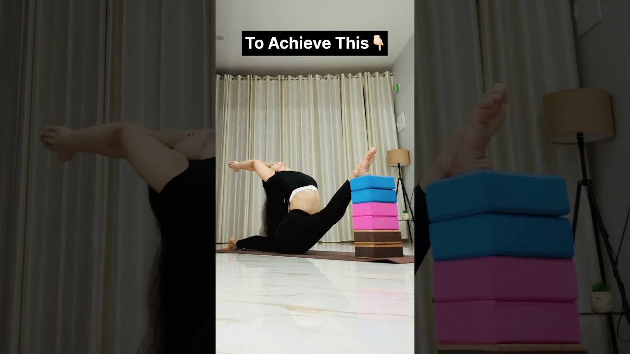 How I Got My Oversplit (Daily Stretch Routine!) #shorts #oversplits #yogaforflexibility