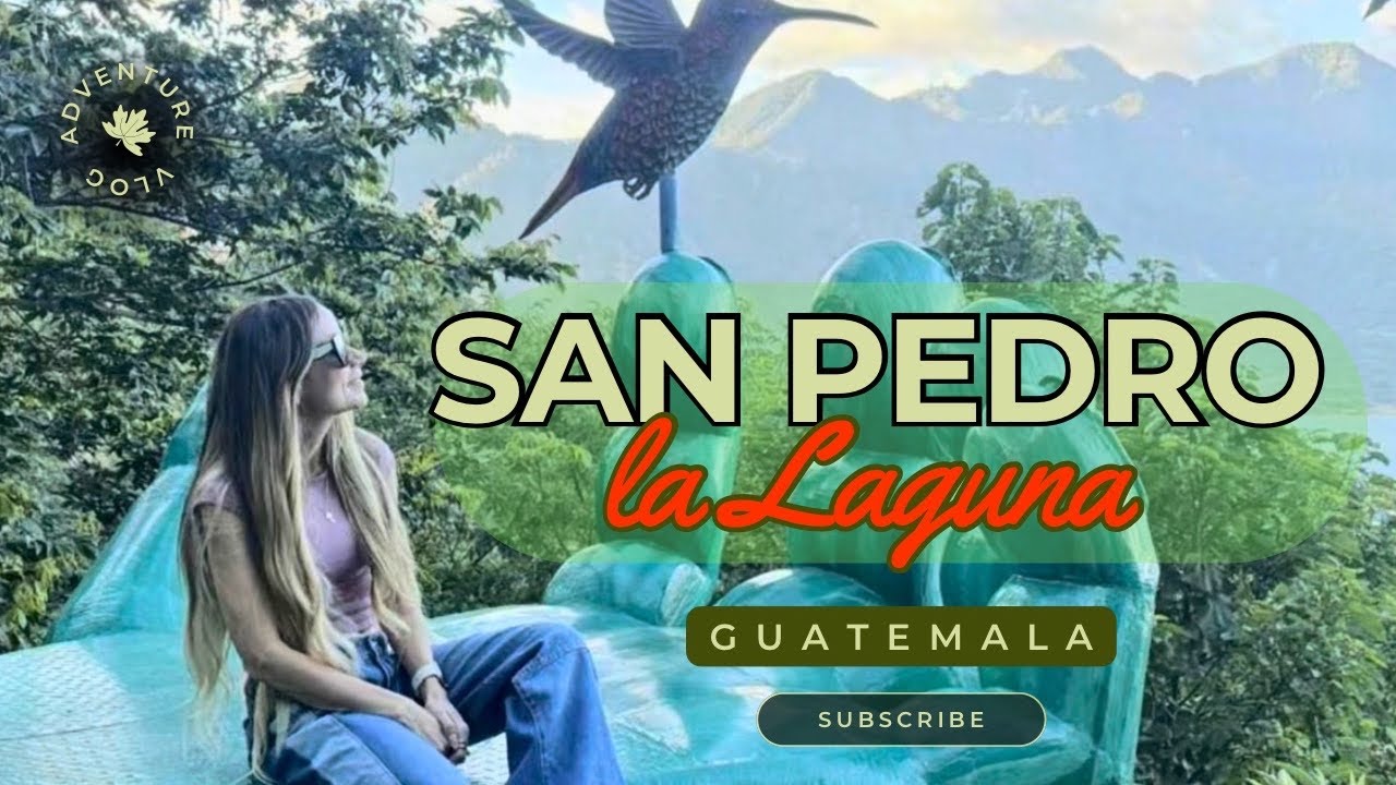Este es SAN PEDRO LA LAGUNA en el Lago Atitlan 🇬🇹🌋