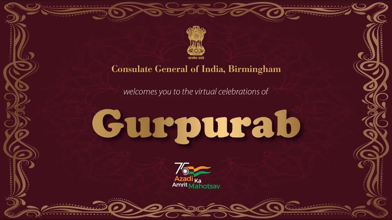 It's time for our Virtual Celebration of 'Gurpurab' 🙏