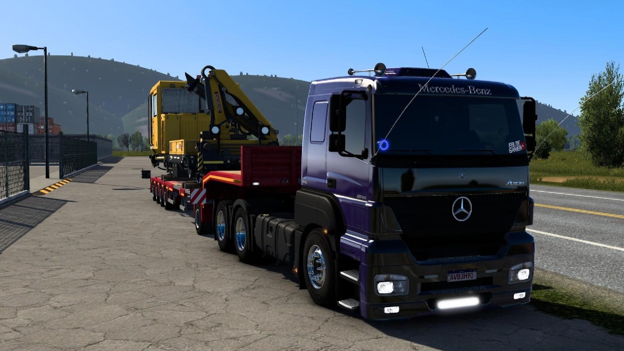 Transportei uma LOCOMOTIVA!!!! ETS 2 vida de caminhoneiro EP#12