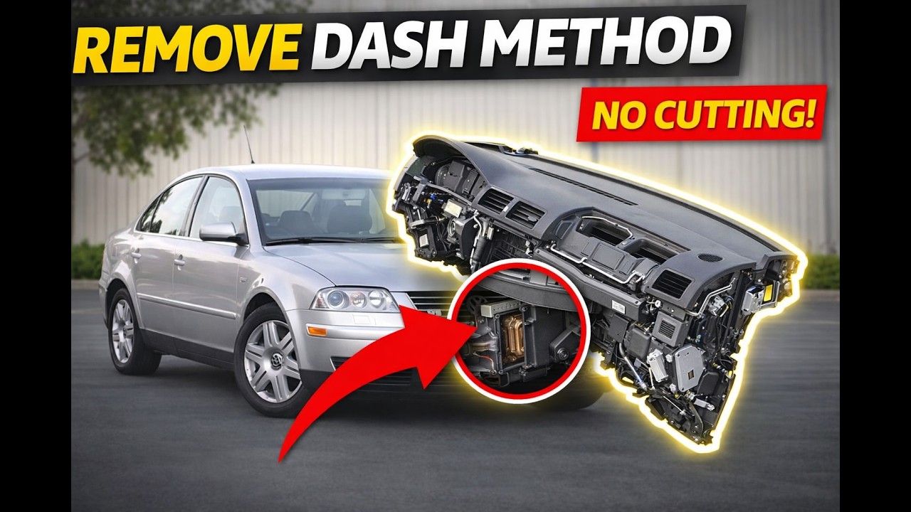 Passat Heater Core Replacement VW- Super Fast and Easy. B5 MK5 1996-2005