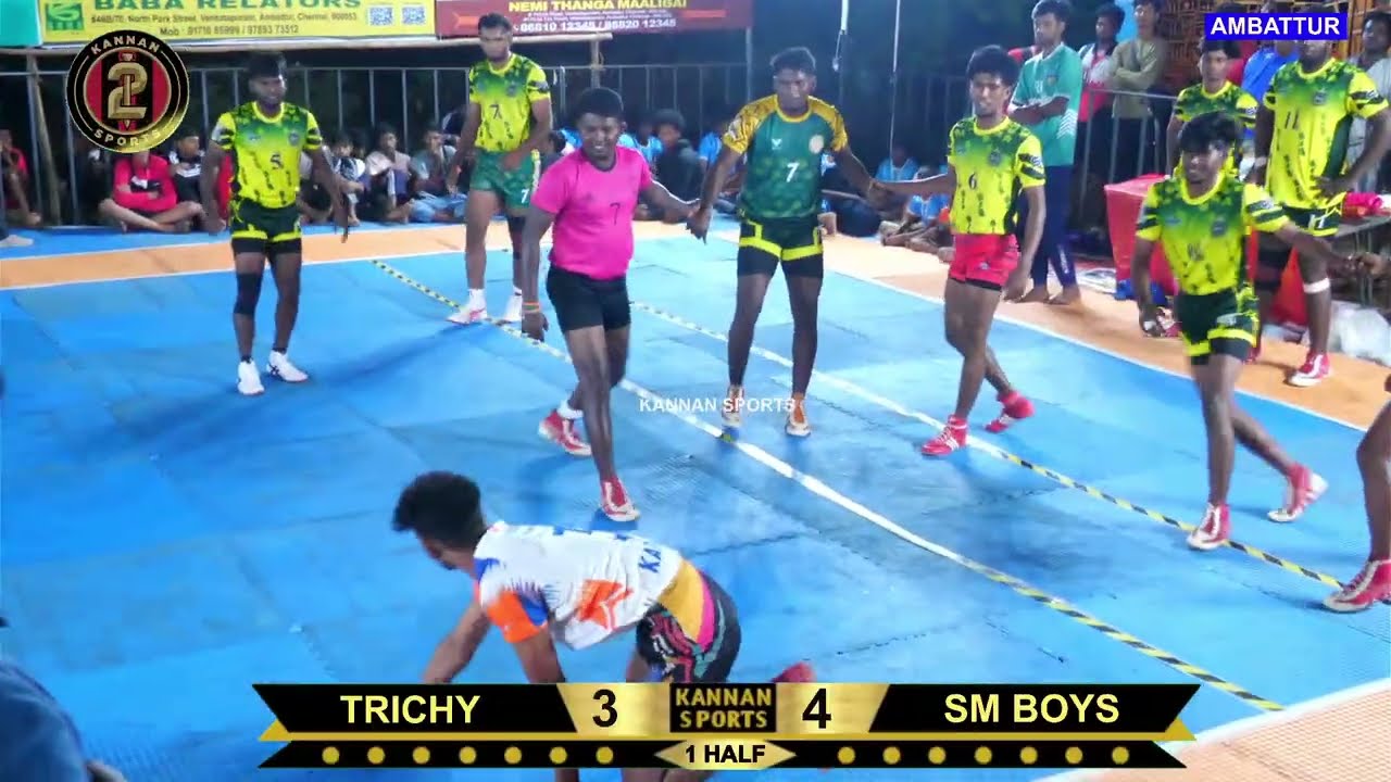 SM BOYS VS TRICHY @AMBATTUR CHENNAI KABADDI MATCH