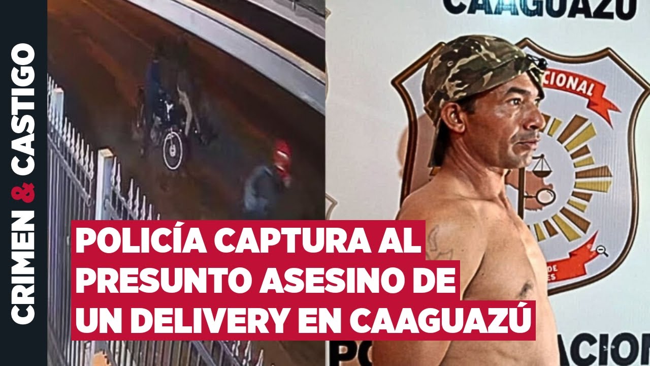Cae el presunto asesino de un joven delivery en Caaguazú