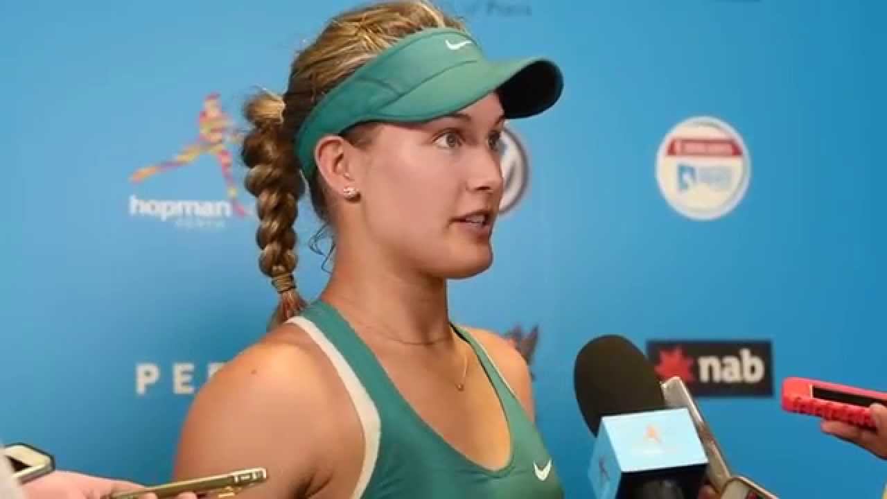 Eugenie Bouchard press conference - Hopman Cup 2015