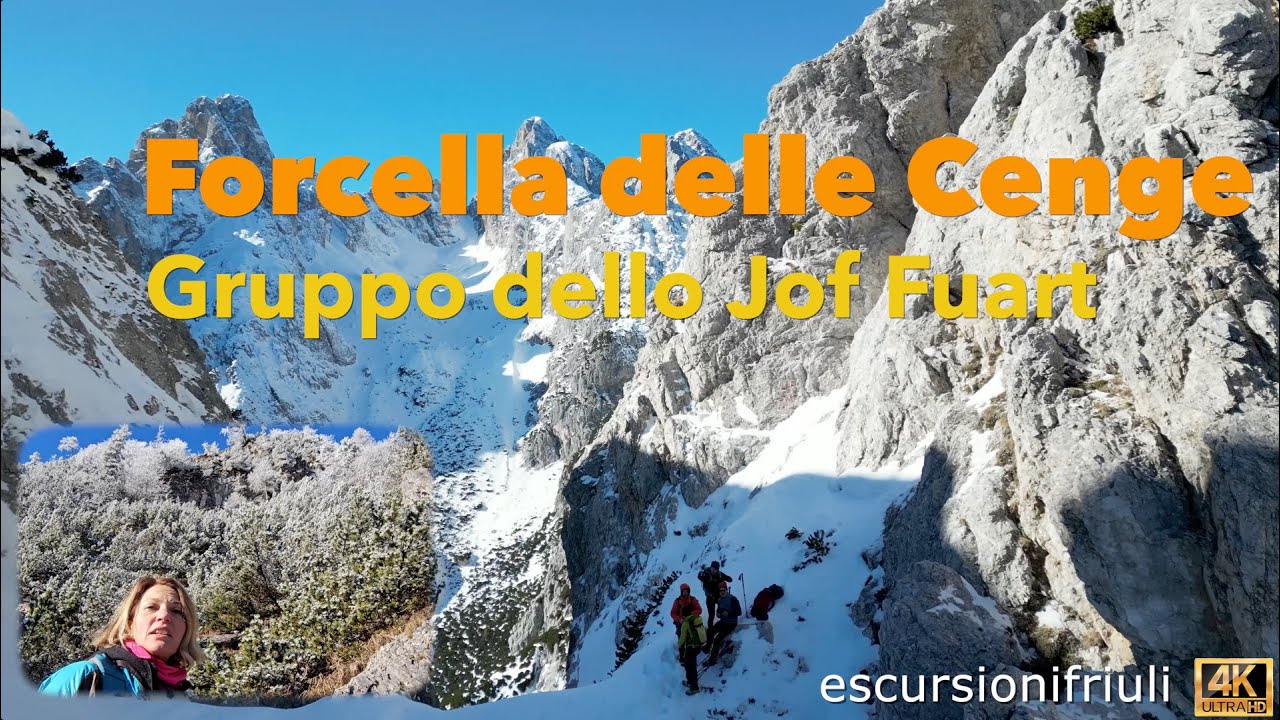 146 Forcella delle Cenge (4K) da Cave del Predil - gruppo dello Jof Fuart - Alpi Giulie