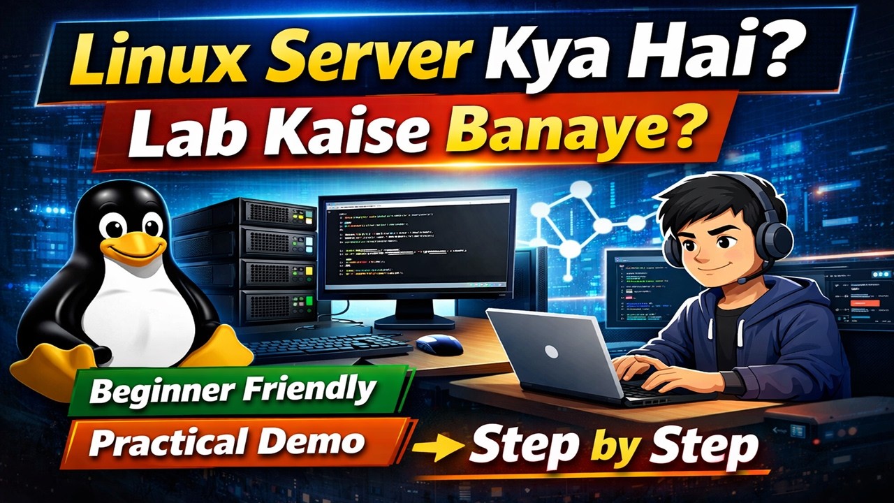 Linux Server Explained in Hindi | Home Lab Kaise Banaye? | Complete Practical Demo