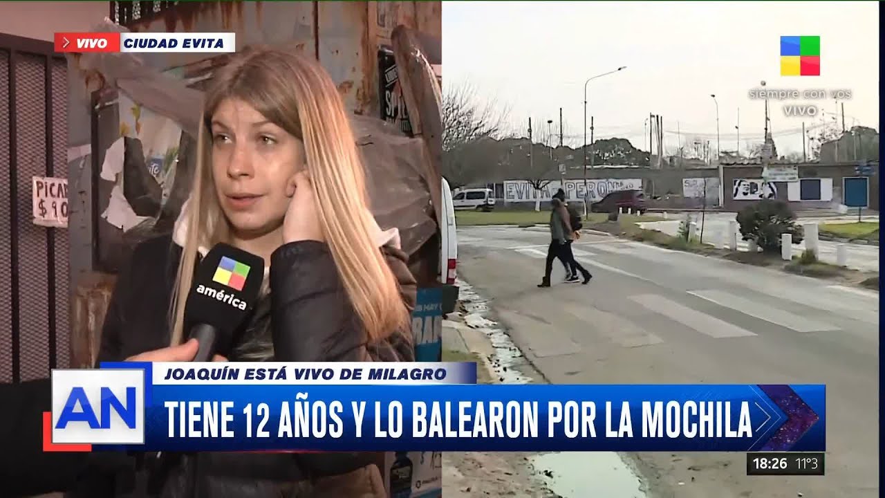 📍 Ciudad Evita: lo balearon en la cara y la llamó a su mamá