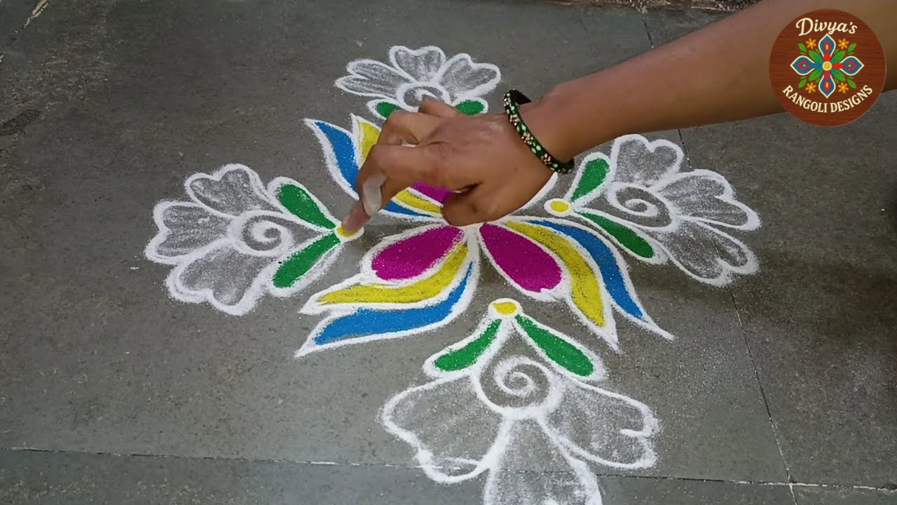 Simple 3x3 Rangoli | Perfect for Daily Home Entrance | Traditional Rangoli With Dots