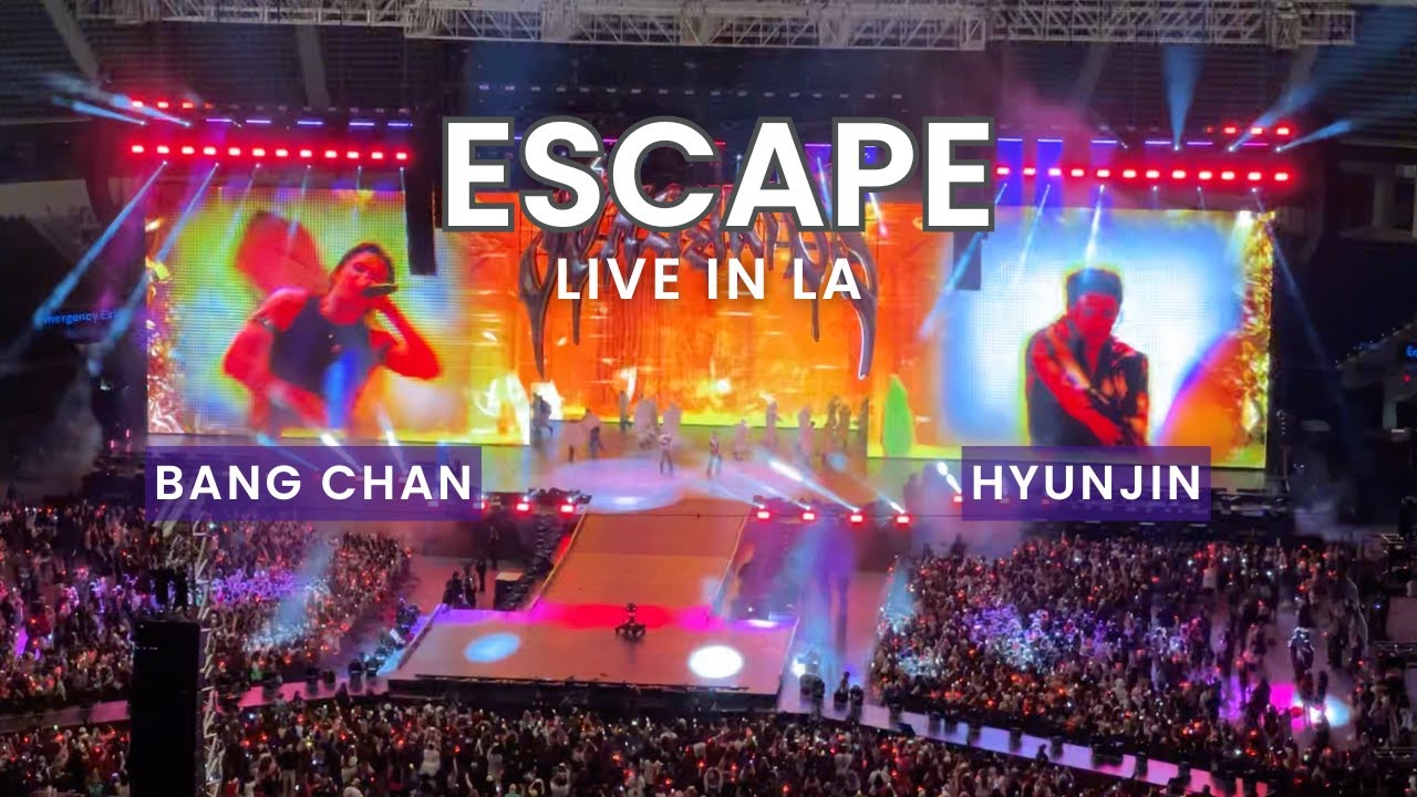 Bang Chan & Hyunjin perform Escape live at Stray Kids dominATE World Tour Los Angeles 250601