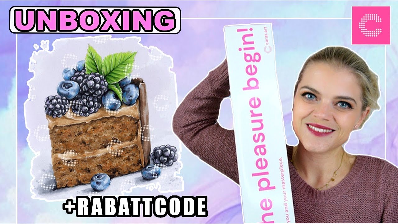 DIAMOND PAINTING UNBOXING 🥰 Carat.art +RABATTCODE