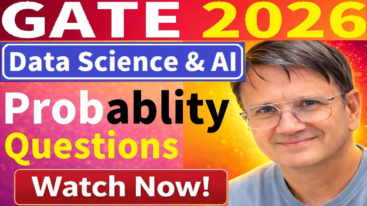 Probability Questions |  GATE DA 2026 | Data Science & AI