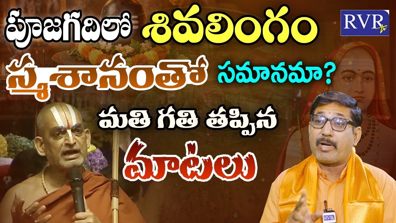 Srikanth Sharma On Chinna Jeeyar Swamy Controversy | Adi Shankaracharya | Paritala Murthy | RVR TV