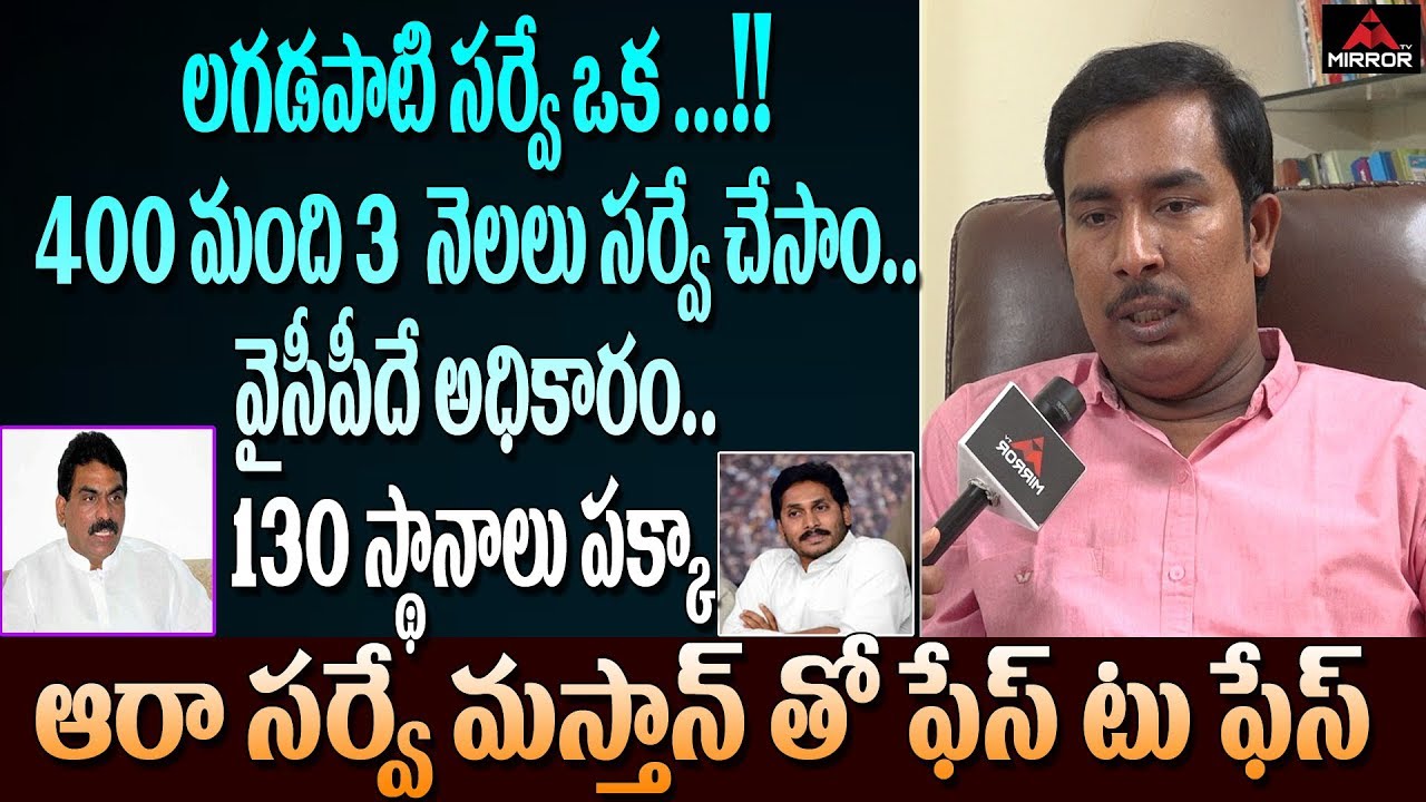 AaRaa Survey Mastan Report On AP Election Results | Face To Face | Who is Next CM in AP | Mirror TV