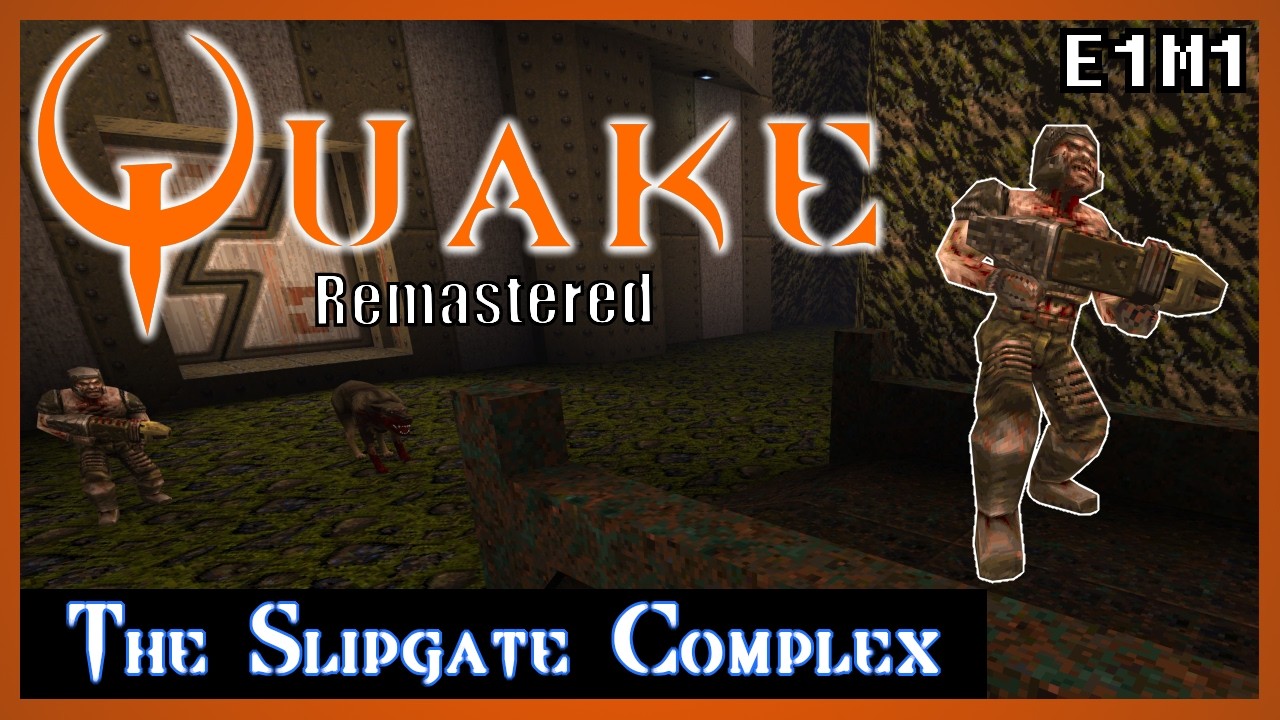 Quake Remastered [4K] | All Secrets | E1M1 The Slipgate Complex