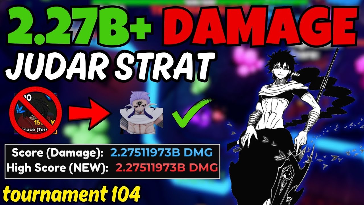 (DARK MAGE) NO STAIN 2.27B+ DAMAGE TOURNAMENT 50 WEEK 104 | ANIME ADVENTURE