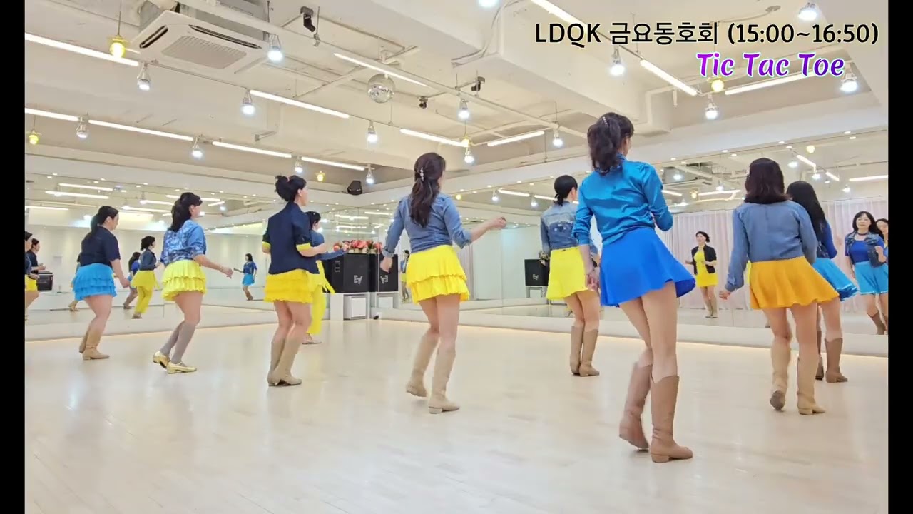 Tic Tac Toe Line Dance l Improver l Tic Tac Toe Line Dance l Linedancequeen l Junghye Yoon