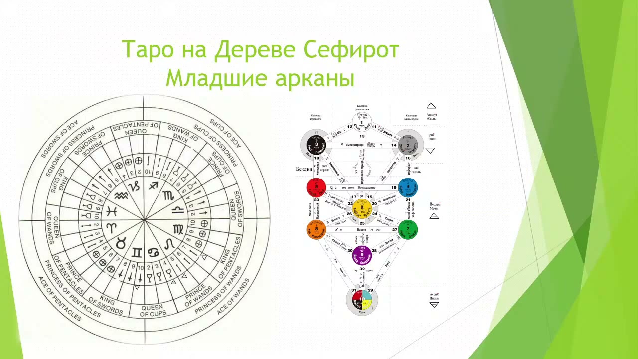 Таро на Древе Сефирот  Младшие арканы