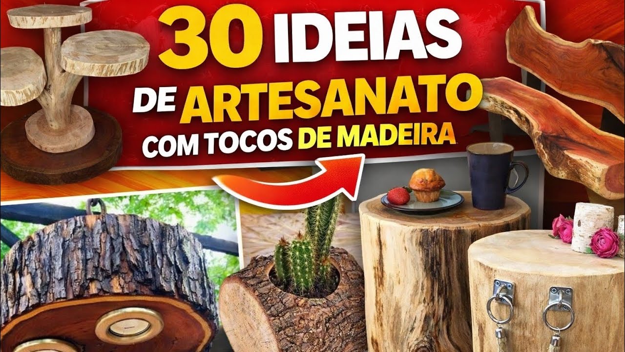30 ideias de artesanato com todos de madeira !