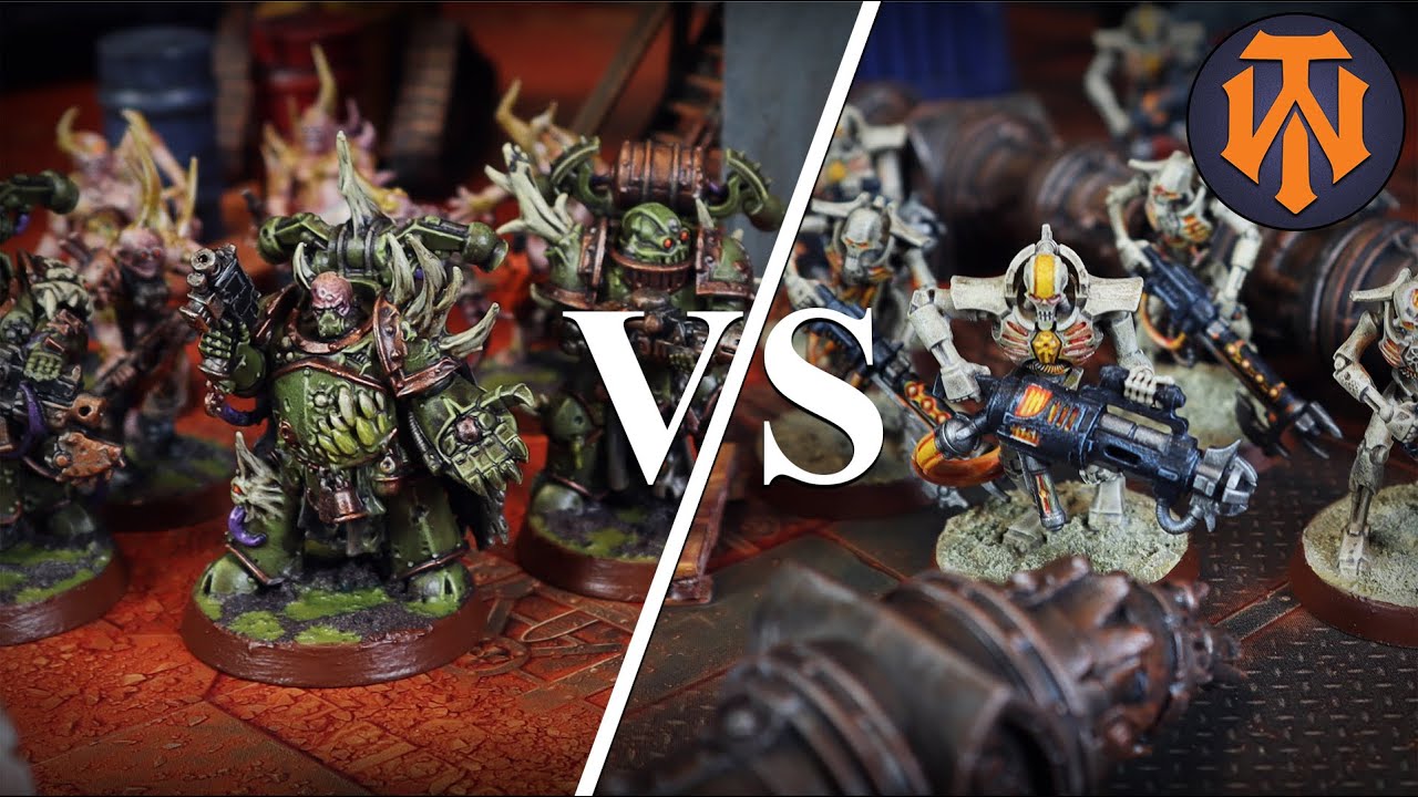 #14 KILL TEAM Necrons VS Death Guard - Battle Report KT, Warhammer 40k
