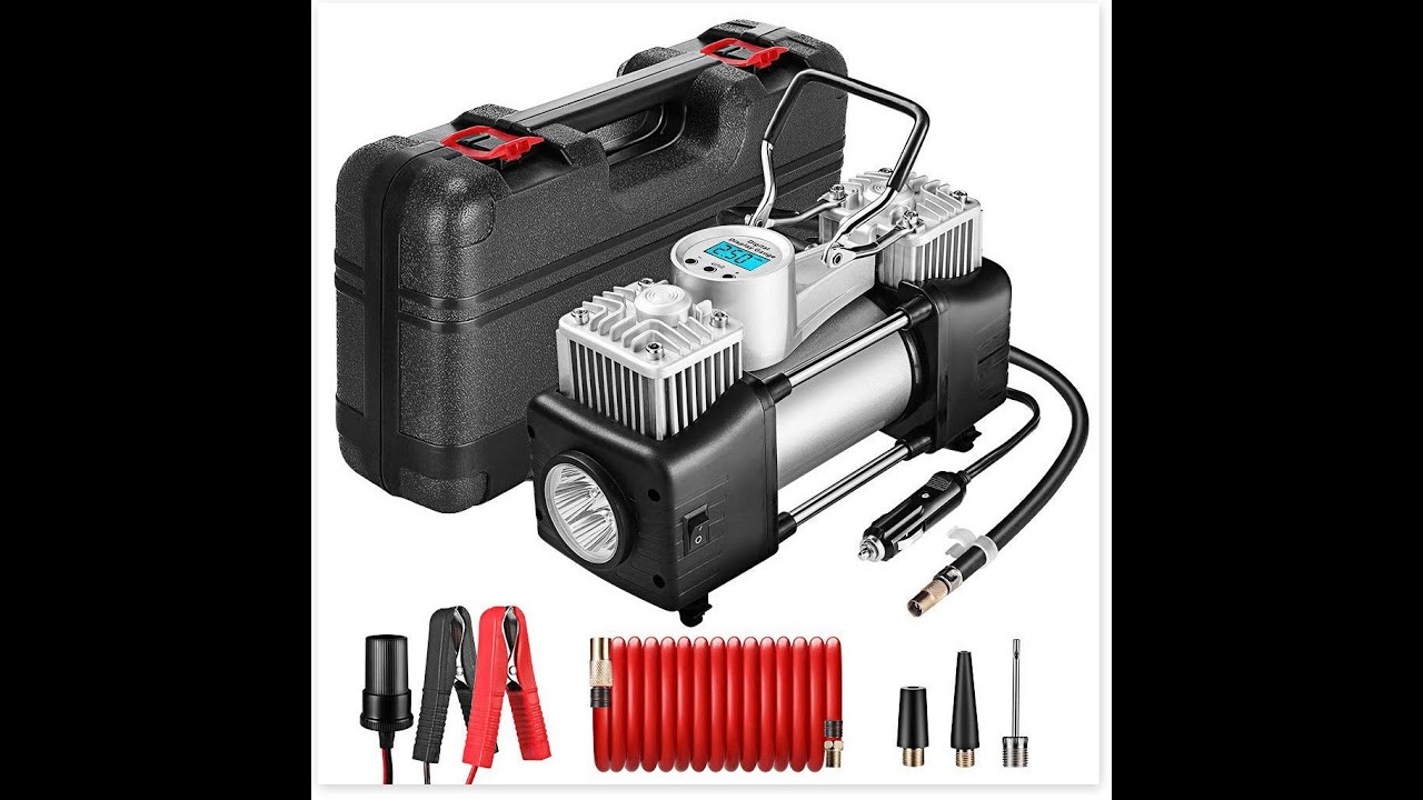 Hướng dẫn sử dụng bơm lốp ô tô 2 xi lanh điện tử cao cấp - Tadaca Auto